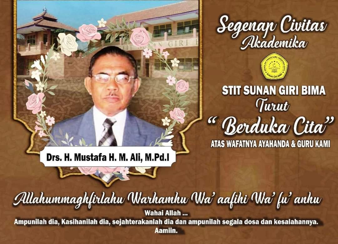 Drs. H. Mustafa H. M. Ali, M.Pd.I Wafat, STIT Bima Berduka