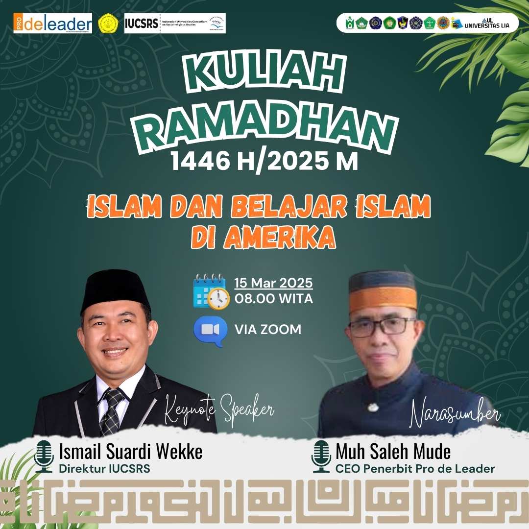 Kuliah Umum Ramadhan 1446 H: mengenal dan Belajar Islam di Amerika