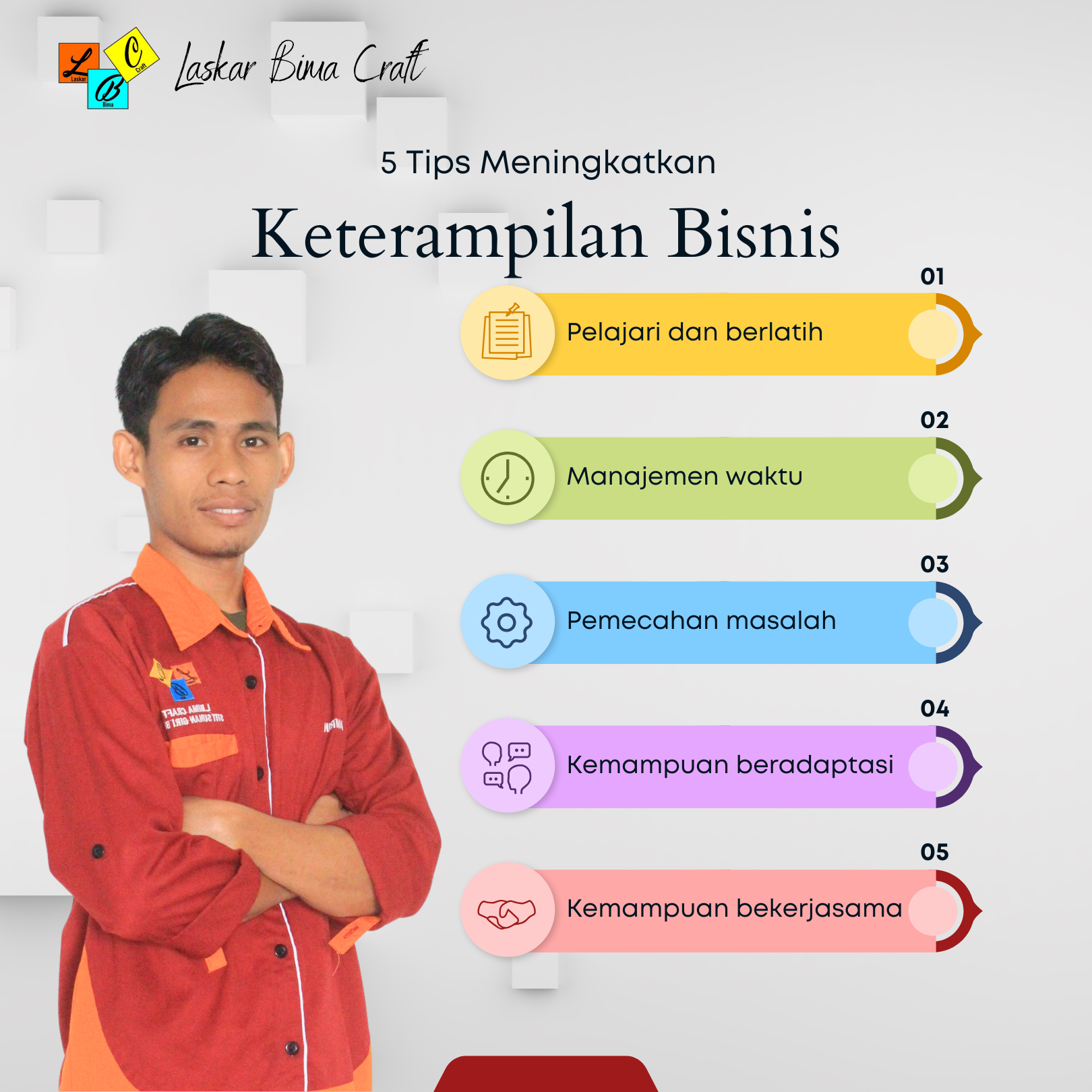 Pelajari dan Berlatih : LBC STIT Bima Bangun Keterampilan Bisnis