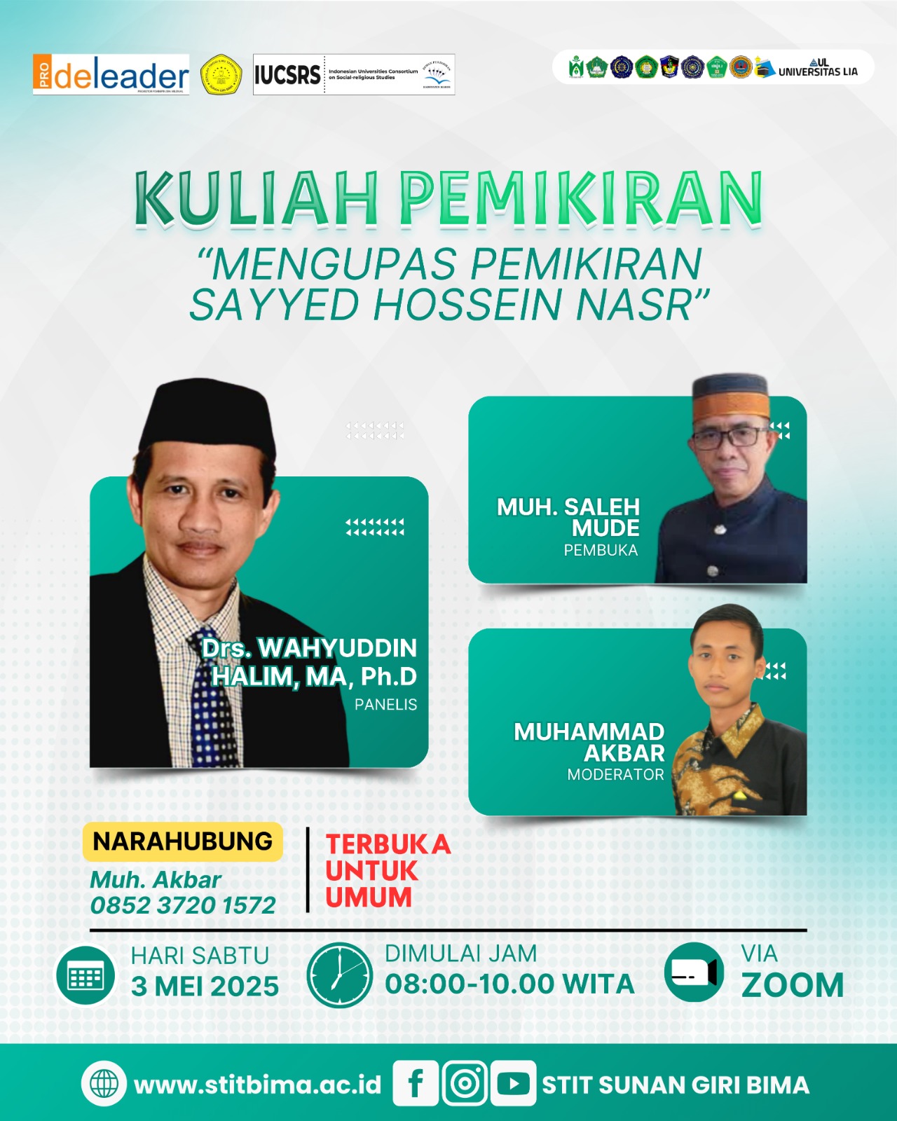 Kuliah Pemikiran Sesi 3: Mengupas Pemikiran Sayyed Hossein Nasr di Era Digital
